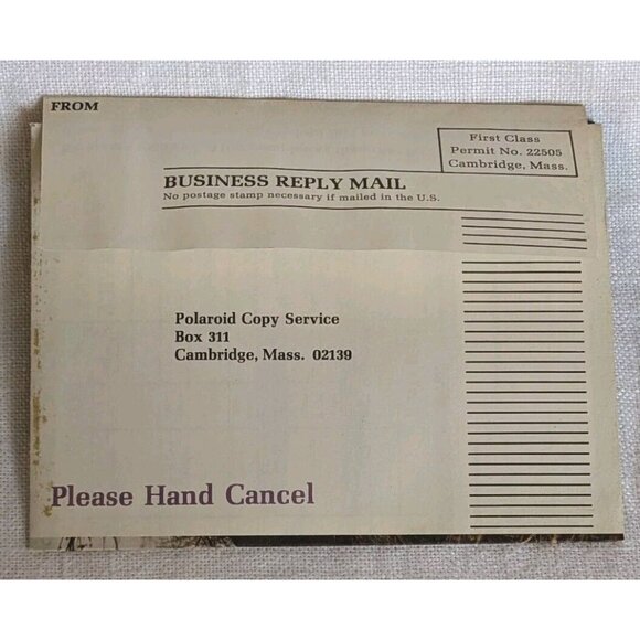 Polaroid Ephemera Print Mount Photograph Order Form Warranty Card Picture Vtg - Picture 10 of 14